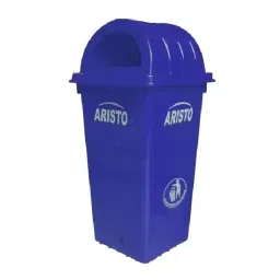 ARISTO 60 L Blue Plastic Dome Lid Dustbin-image-49