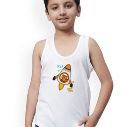 Friskers Boys Printed Cotton Basic Vest 291124KDC710-02-image-38