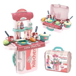 BitFeex Portable 3 in 1 Kitchen Set Toys - Pink-20