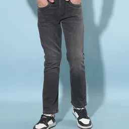 CRIMSOUNE CLUB Cotton Solid Jeans -   Grey-picture-30