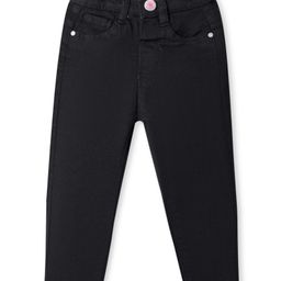 Babyhug Full Length Washed Denim Stretch Jeans - Black-picture-44