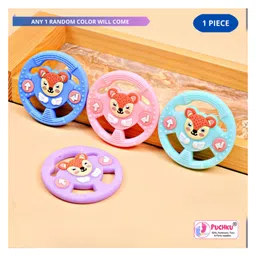 Puchku Baby Round Silicon BPA Free Teether (Pack of 1 , Random Color)-picture-39
