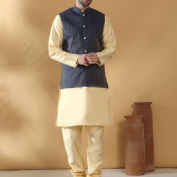 KRAFT INDIA Mandarin Collar Straight Kurta With Churidar-image-89