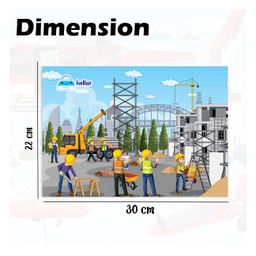 FunBlast Building Construction theme Jigsaw Puzzle for Kids  Set of 4- 96 Pcs image 3