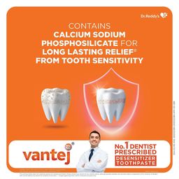 Vantej Tooth Sensitivity Toothpaste - 100g, White image 3