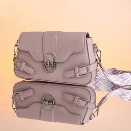 HAUTE SAUCE by Campus Sutra Leather Structured Sling Bag with Applique-12