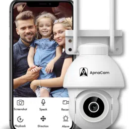 ApnaCam 4MP 2K WiFi Outdoor CCTV Camera, 360° View, Color Night Vision AI Detection IP66 Security Camera-26