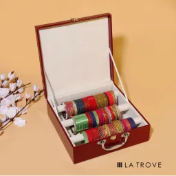 La Trove 3 Rods Bangle Box Organizer For Bangles And Kada-picture-3