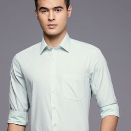 Louis Philippe Pure Cotton Checked Slim Fit Formal Shirt-picture-44