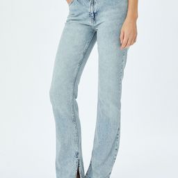 Koton Women Flared Mid-Rise Light Fade Stretchable Jeans-image-7
