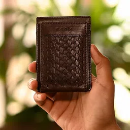 One8 Men Textured Leather RFID Card Holder-23