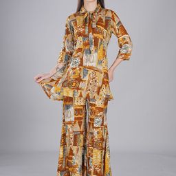 FIMS Print Fit & Flare Maxi Dress-image-71