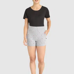 PROTEENS Women Floral Printed Regular Fit Mid-Rise Cotton Shorts-picture-33