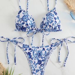 LULU & SKY Women Printed Swim Bikini Set-image-37