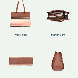 ZOUK Women Printed Structured Shoulder Bag image 2
