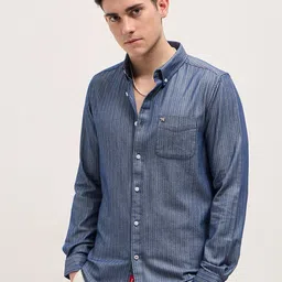 THE BEAR HOUSE Men Slim Fit Multi Stripes Opaque Striped Casual Shirt-image-40