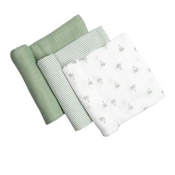 Masilo Kids Set Of 3 Palm Paradise Printed Swaddles-15