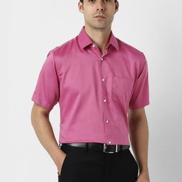 Van Heusen Spread Collar Cotton Formal Shirt-image-119