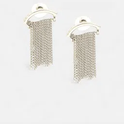 SOHI Set Of 2 Hanging Chain Bar Contemporary Drop Earrings image 4