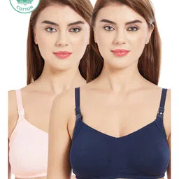 Inner Sense Organic Antimicrobial Feeding Bra With Removable Pads Pack of 2 - Multicolor-picture-10