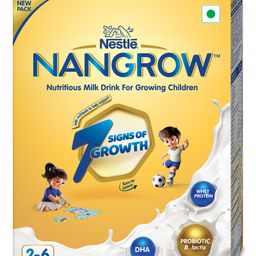 Nestle NANGROW  Nutritious Milk drink for growing children aged 2-6 years  ZERO Sucrose Contains DHA Rich in Protein & Vital Nutrients Creamy Vanilla Flavor - 400 gm-image-92