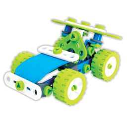 Enginero Plastic Construction Set Level 2 Blue & Green - 81 Pieces-0