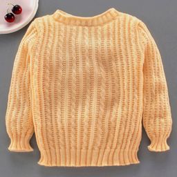 Little Angels Full Sleeves Skivi Sweater - Peach-image-32