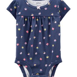 Carter's Floral Onesie - Navy Blue-image-60