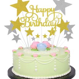 Party Propz Happy Birthday Cake Topper Muticolor - 15 Pieces-19