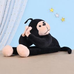 Toytales Namaste Monkey Soft Toy Black - Length 35 cm-21