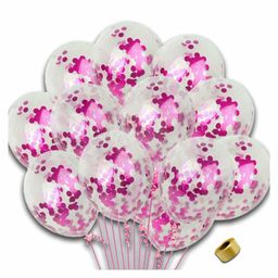 Shopperskart Confetti Balloons with Ribbon Pink - Pack of 11-image-90