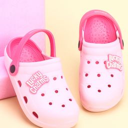 Pine Kids Clogs Text Patch - Light Pink Fuchsia-picture-1