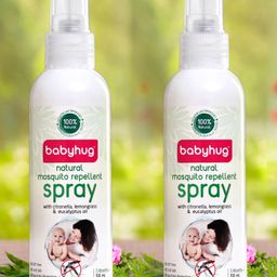 Babyhug 100% Natural Mosquito Repellent Spray - 100 ml pack of 2-11