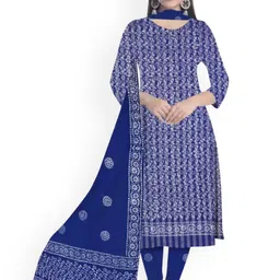 Farooq Dyeing Floral Printed Batik Pure Cotton Unstitched Dress Material-13