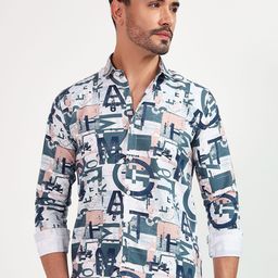 YOUTH FIRST Men Premium Opaque Printed Casual Shirt-image-87