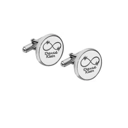 Curren Unisex Set Of 2 Textured Cufflink image 2