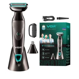 VGR V-601 Professional 2-In-1 Trimmer- Black-image-6
