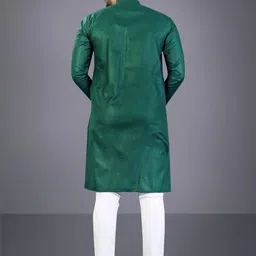 Attigo Green Cotton Blend Kurta Sets-picture-40