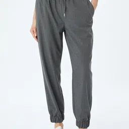 Koton Women Mid-RiseRegular Fit Joggers Trousers-image-105