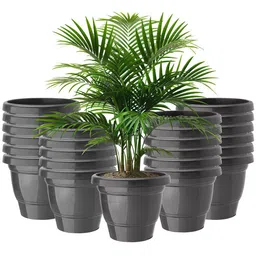 Kuber Industries 24-Pcs Red Durable Planters-3