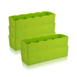 Aura Green 5 Pieces 5 Grid Drawer Organisers-picture-3