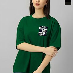 Kushi Flyer Women 2 Printed V-Neck T-shirt-image-77