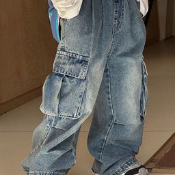 LULU & SKY Boys Mid-Rise Low Distress Light Fade Jeans-picture-5