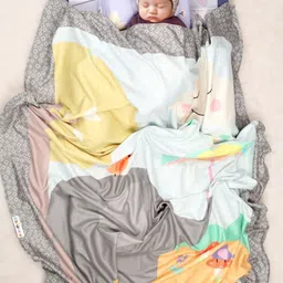 NEW COMERS Grey & Yellow Cartoon Characters Mild Winter 210 GSM Single Bed Blanket-picture-16