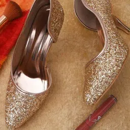 stylzrepublic Textured Ethnic Slim Heeled Sandals-53