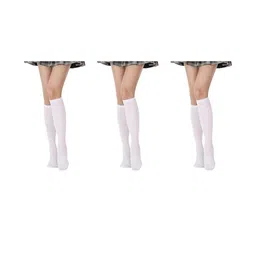 MUKHAKSH Unisex White Socks-image-82