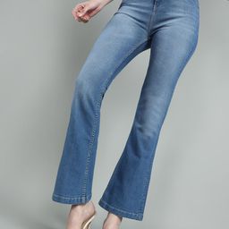 The Roadster Lifestyle Co Bootcut Fit High Waist Jeans-image-55
