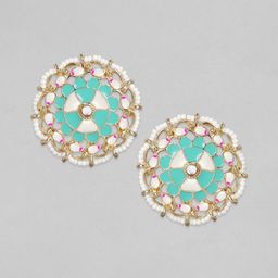 Rubans Circular Studs Earrings-35