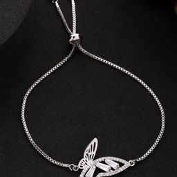 VOGUE HAIR ACCESSORIES American Diamond Studded Wraparound Bracelet-image-46