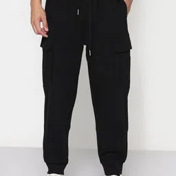 SHOWOFFFF Men Comfort Regular Fit Low-Rise Cotton Joggers-image-88